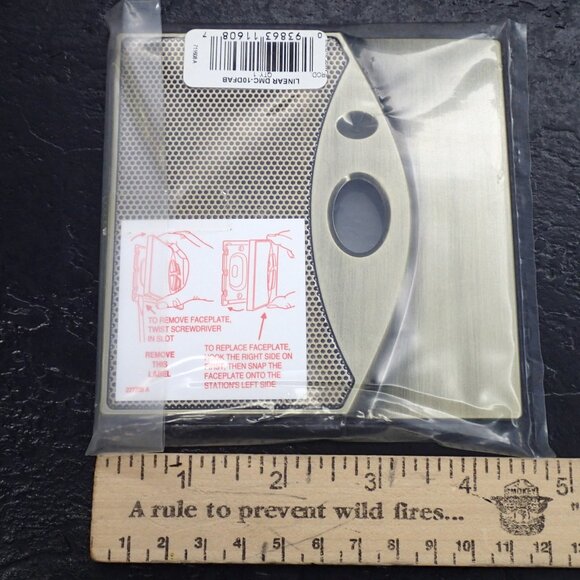 M&S DMC10 Door Station Faceplates- Antique Brass DISCONTINUED - lot of 4 - Picture 1 of 4